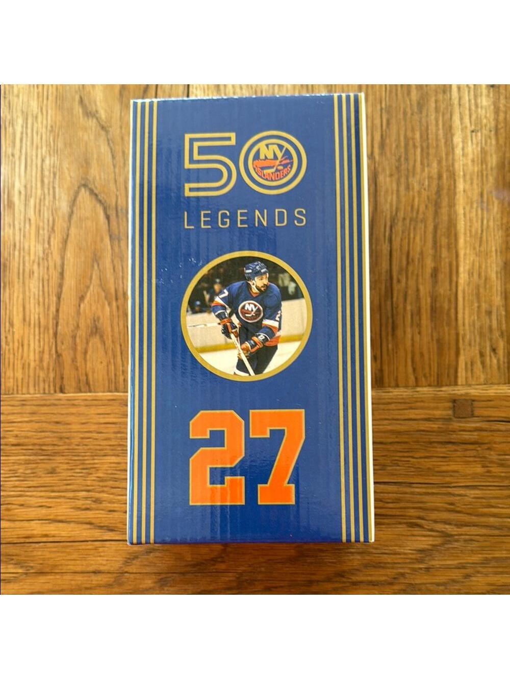 NY Islanders John Tonelli Legends 50 Blue and Orange Collectible